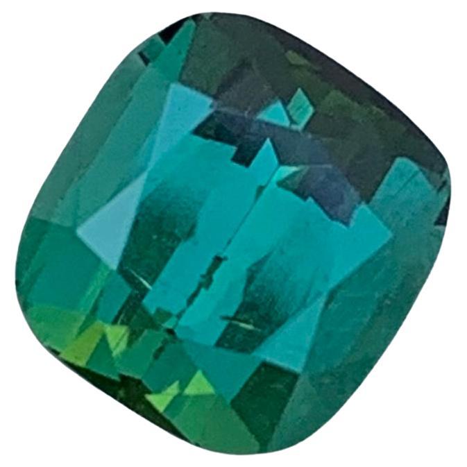 2.20 Carat Natural Loose Lagoon Tourmaline Cushion Shape From Afghanistan  For Sale