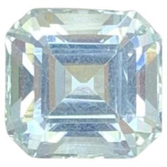 2,20 Karat Natürlicher Loser Hellblauer Aquamarin Asscher-Schliff Pakistanischer Edelstein
