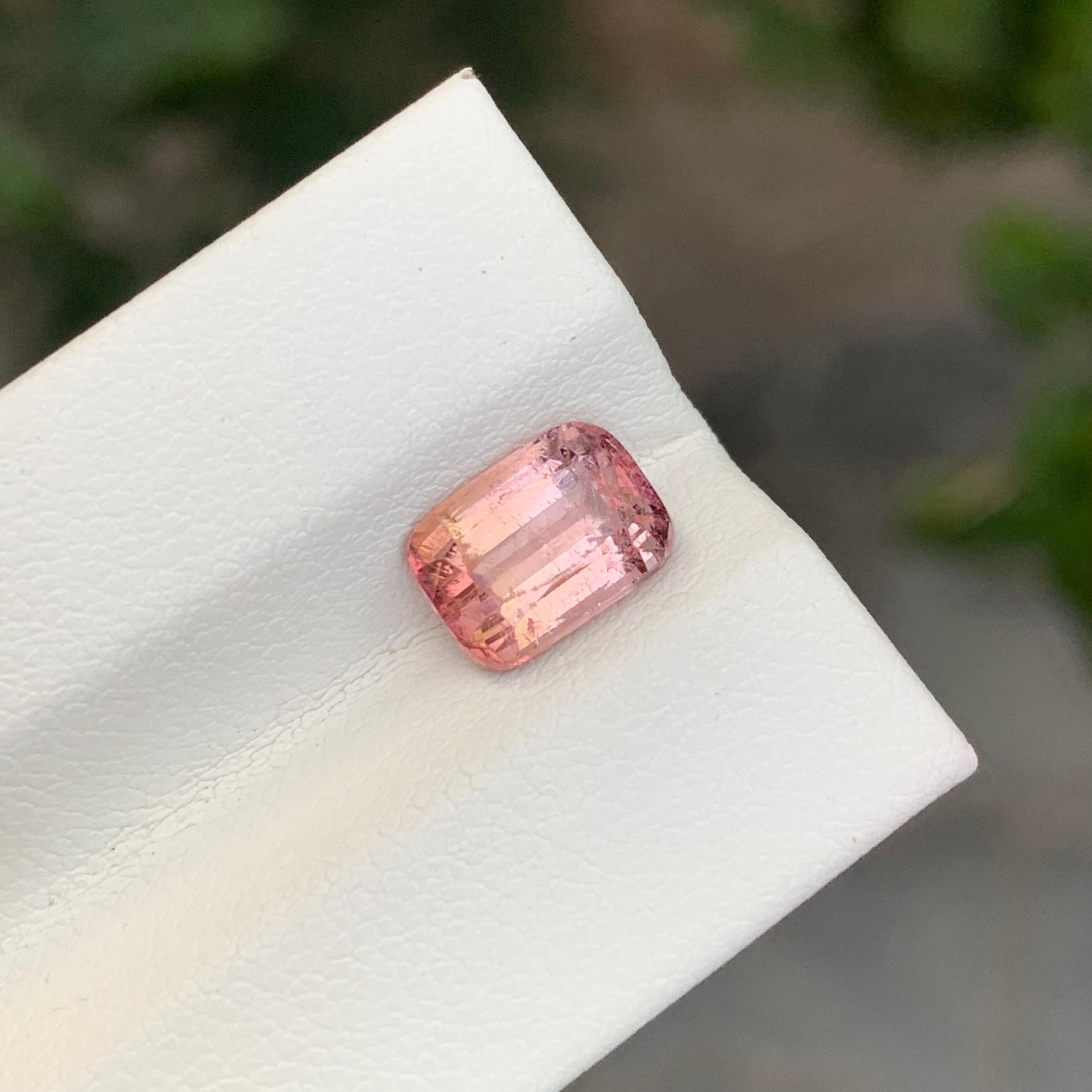 da uomo o donna 2,20 carati di tormalina rosa chiaro naturale sfusa a forma di cuscino in vendita