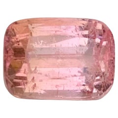 Gema natural suelta de turmalina rosa claro en forma de cojín de 2,20 quilates