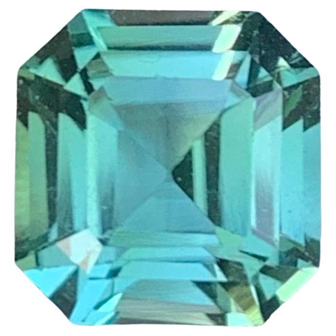 2.20 Carat Natural Loose Mint Tourmaline Octagon Shape Gemstone From Afghanistan For Sale