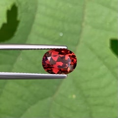 2.20 Carat Natural Loose Peachy Red Tourmaline Stone Oval Cut African Gemstone