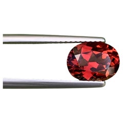 2.20 Carat Natural Loose Peachy Red Tourmaline Stone Oval Cut African Gemstone