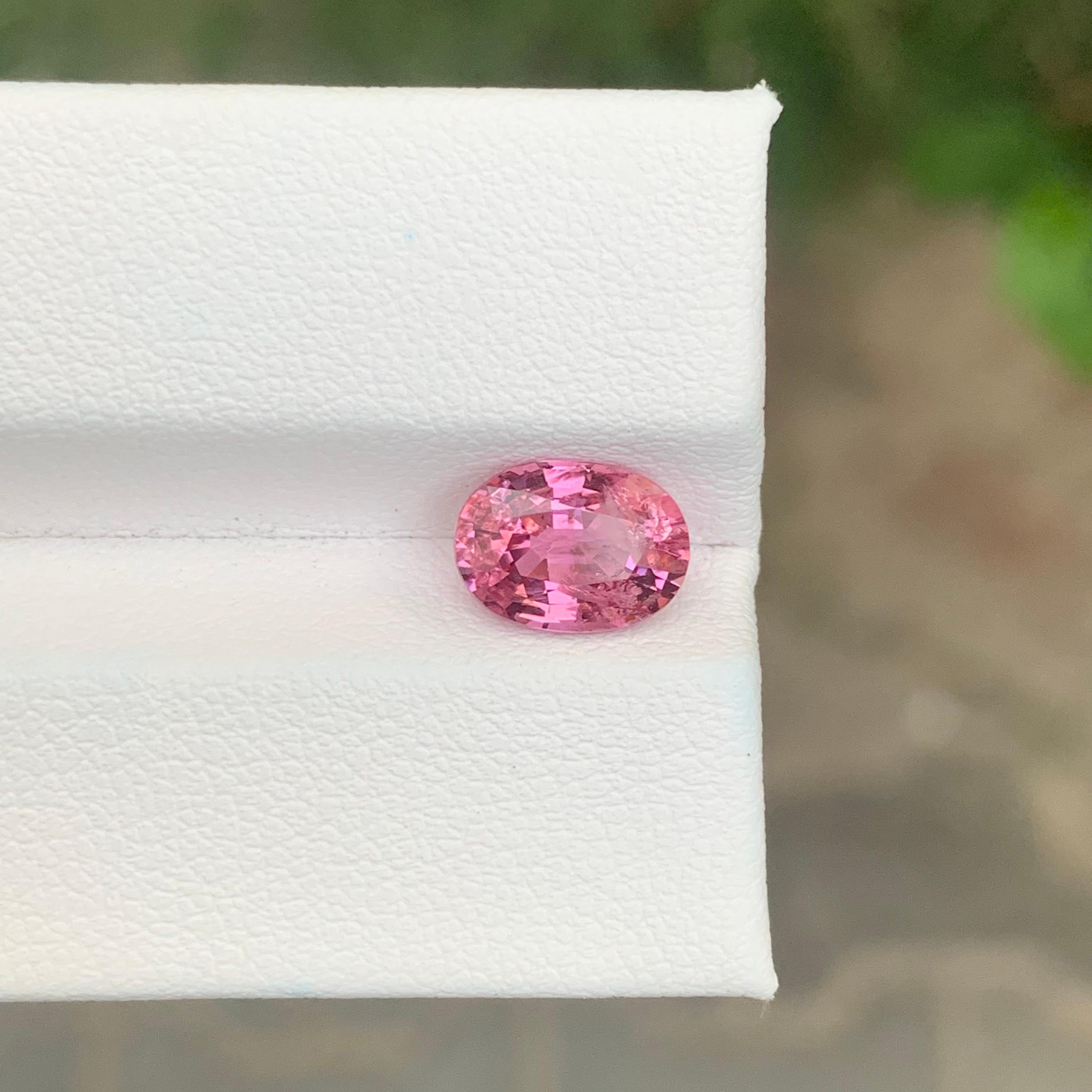 Oval Cut 2.20 Carat Natural Loose Pink Spinel Oval Shape Tanzanian’s Gemstone For Sale