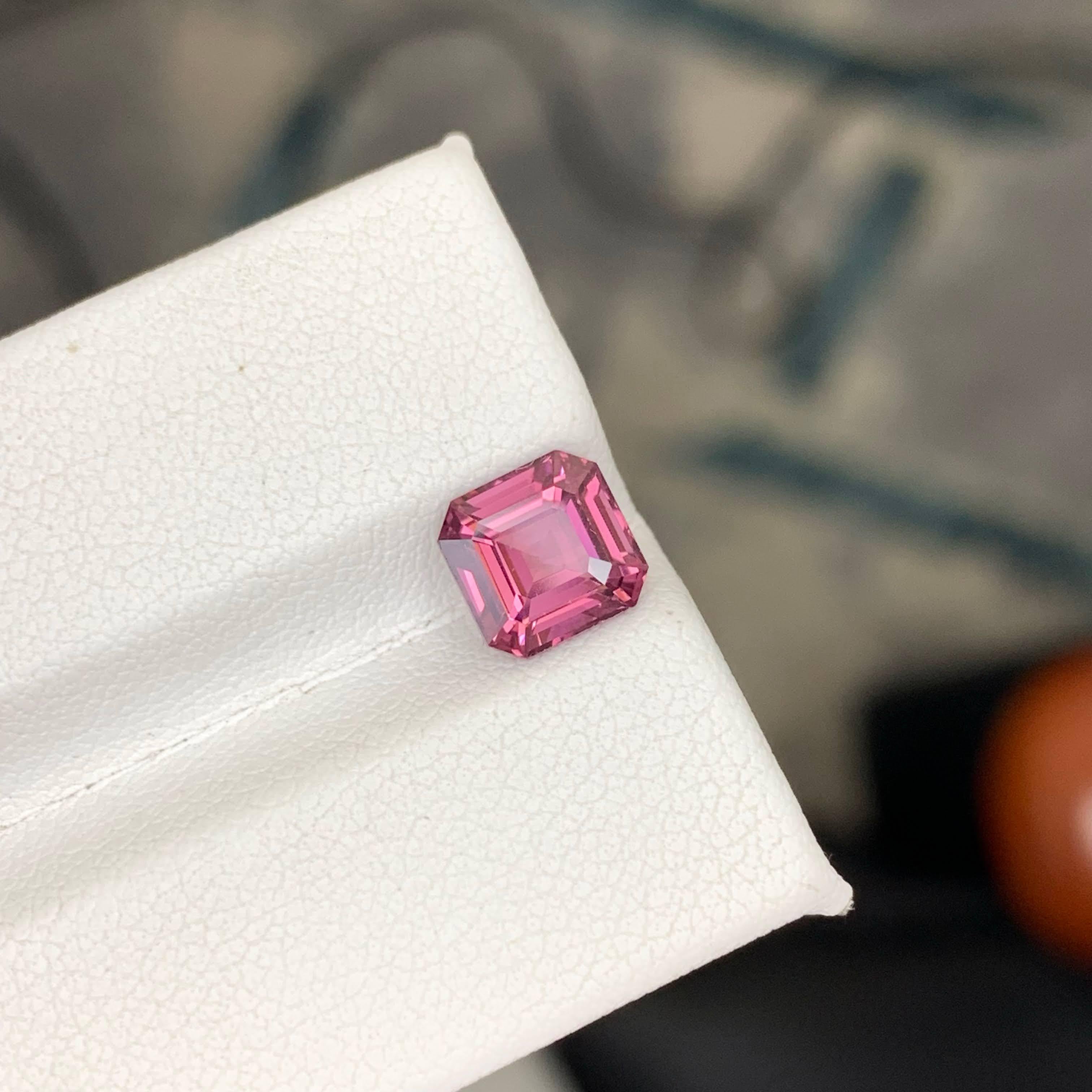 2,20 Karat natürlicher loser rosa Spinell Stein Asscher Schliff burmesischer Edelstein (Moderne) im Angebot