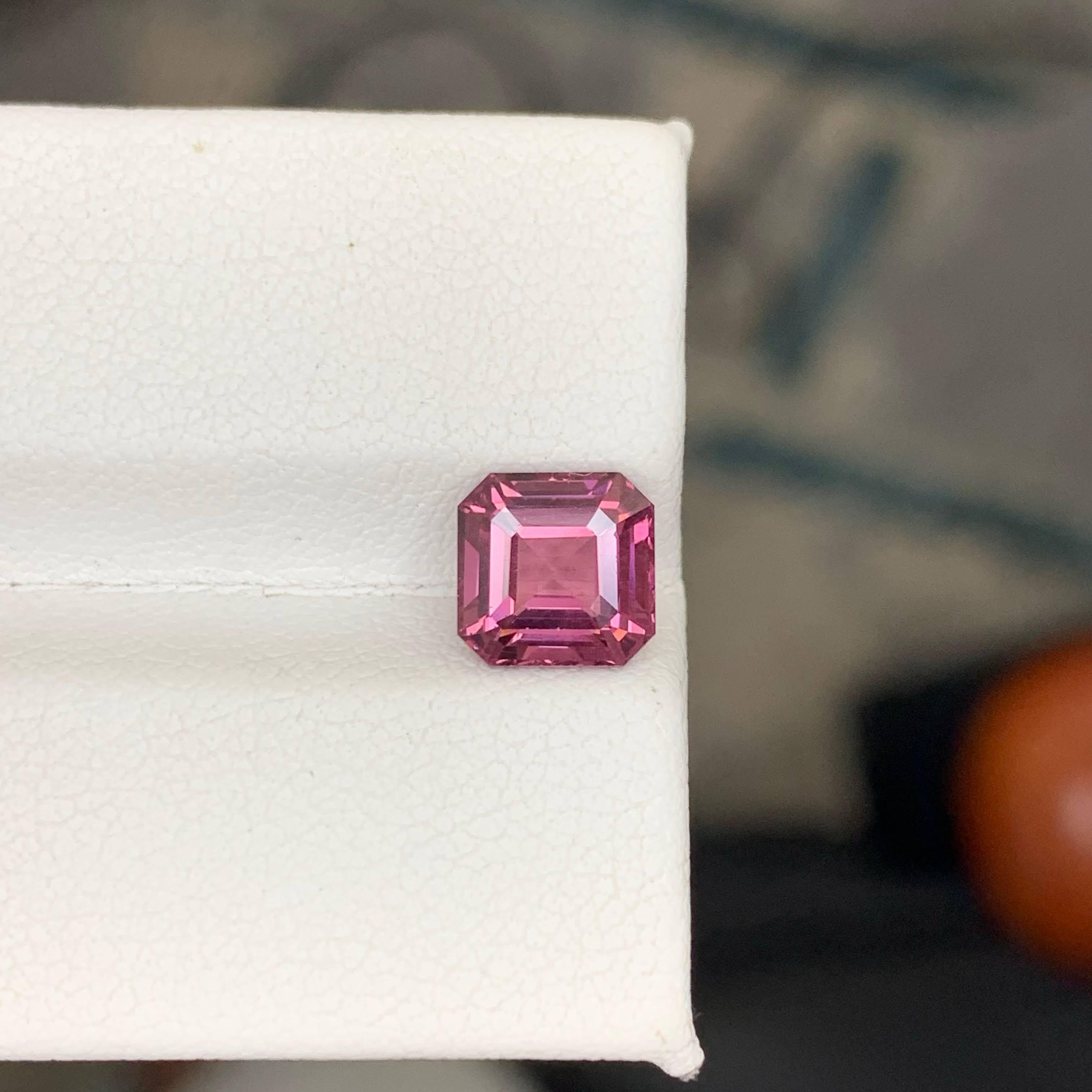 2,20 Karat natürlicher loser rosa Spinell Stein Asscher Schliff burmesischer Edelstein (Asscher-Schliff) im Angebot