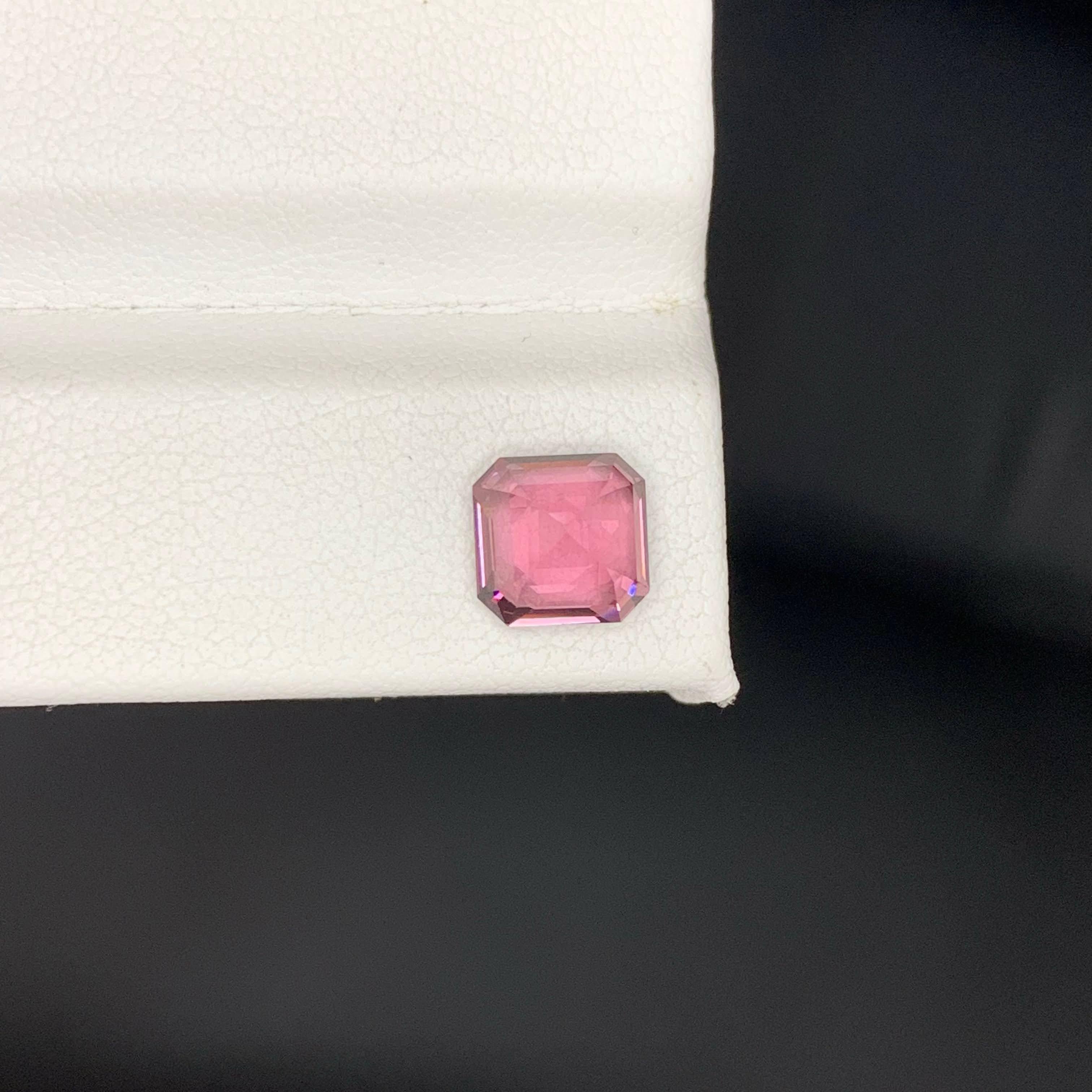 2,20 Karat natürlicher loser rosa Spinell Stein Asscher Schliff burmesischer Edelstein im Angebot 2