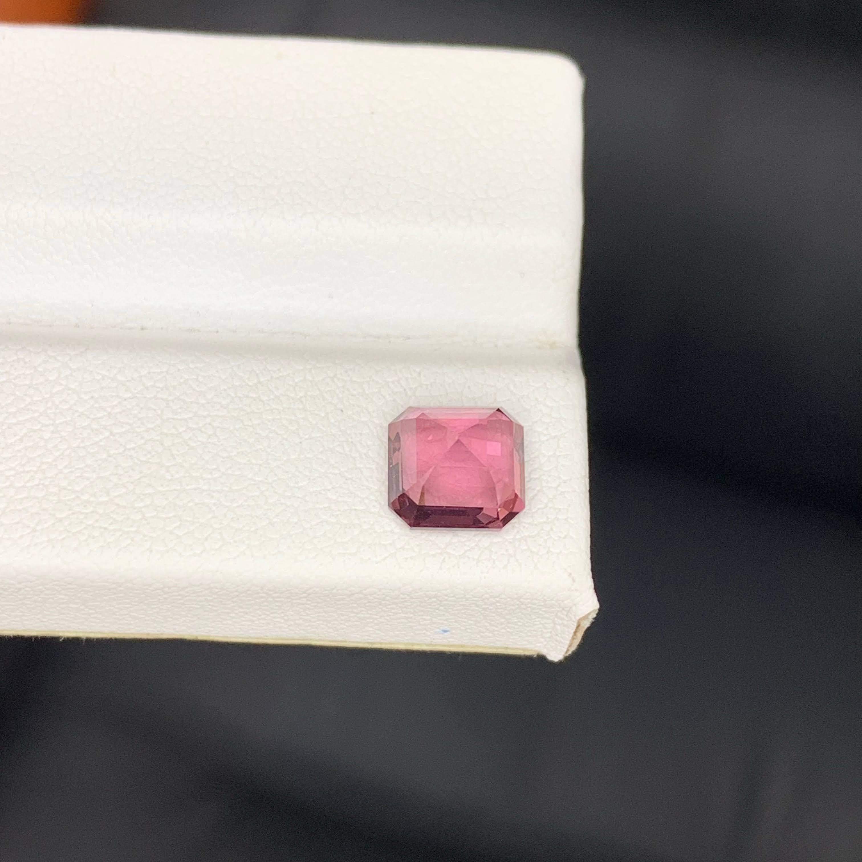 2,20 Karat natürlicher loser rosa Spinell Stein Asscher Schliff burmesischer Edelstein im Angebot 3