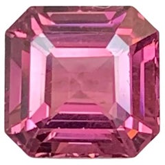 2.20 Carat Natural Loose Pink Spinel Stone Asscher Cut Burmese Gemstone (pierre de taille birmane)
