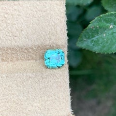 2.20 Carat Natural Loose Sea Foam Color Tourmaline Cushion Cut Afghan Gemstone