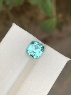 2.20 Carat Natural Loose Seafoam Tourmaline Cushion Shape Gemstone