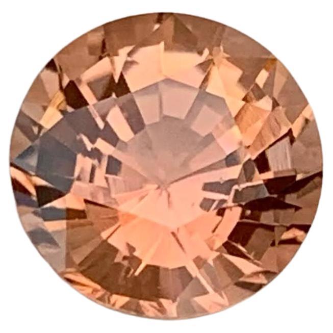 2.20 Carat Natural Loose Sunset Tourmaline Stone Round Cut African Gemstone