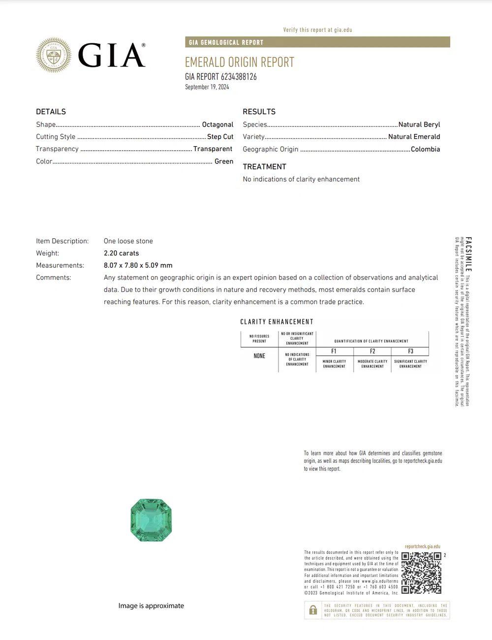 Platinring, 2,20 Karat NO OIL kolumbianischer Smaragd GIA, Diamant und Saphir Platin im Angebot 1