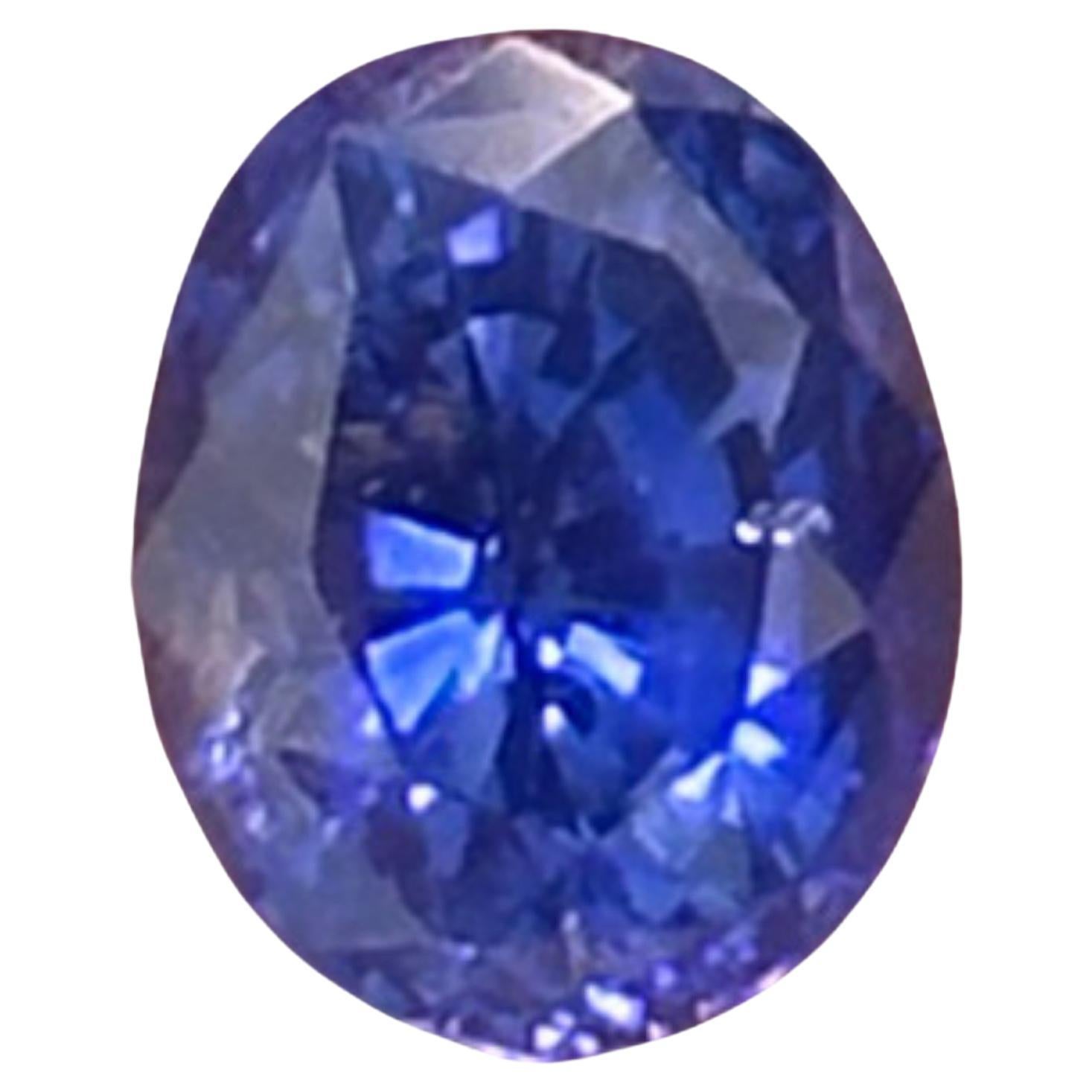 2.20 Carat Oval Blue Sapphire in vendita