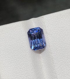 2.20 Carat Violet Blue Natural Spinel, Emerald Cut Loose Gemstone for Jewelry