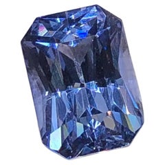 2.20 Carat Violet Blue Natural Spinel, Emerald Cut Loose Gemstone for Jewelry