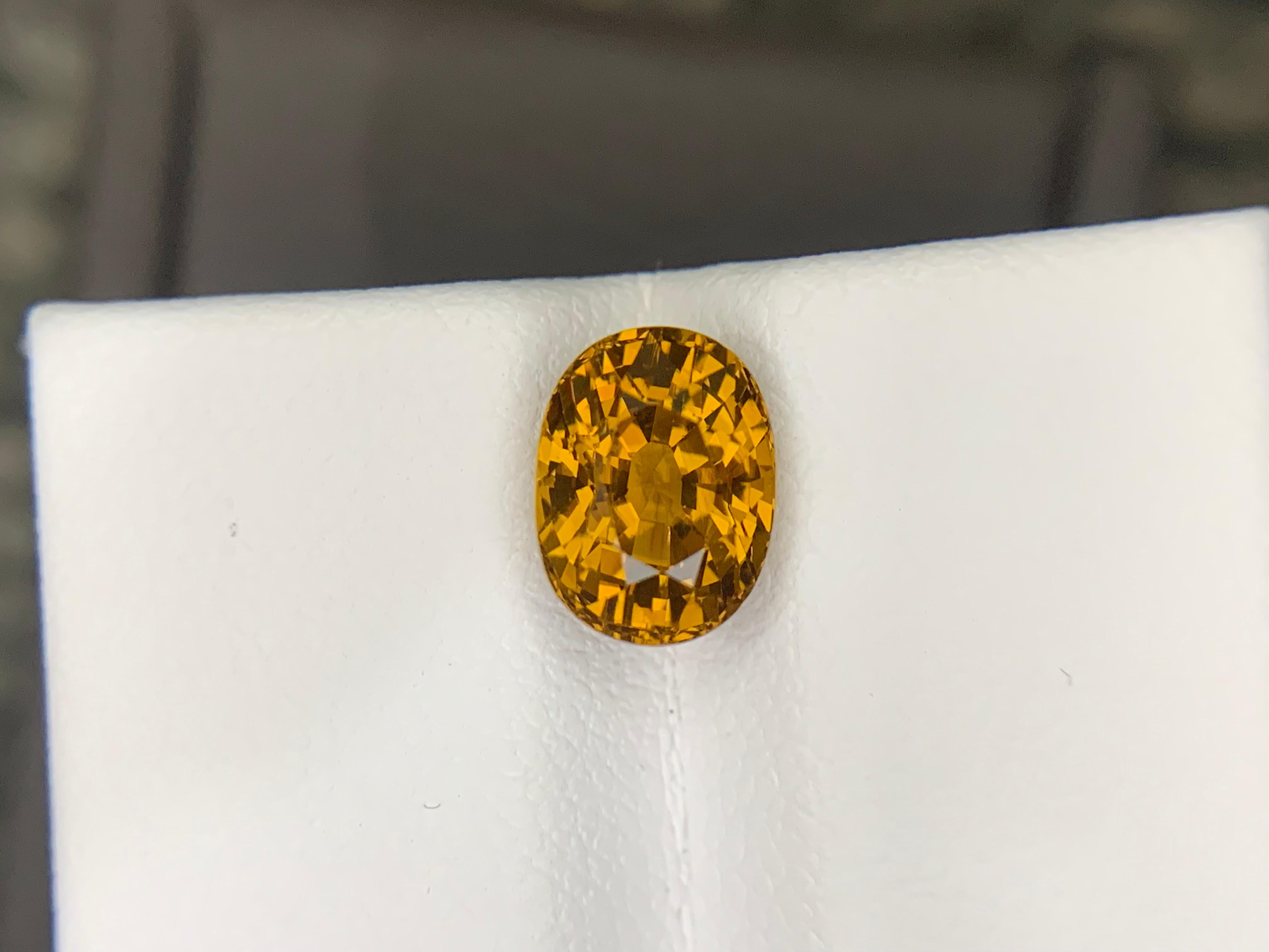 2,20 Carati di Granato del Mali sfuso, pietra naturale dal taglio ovale in vendita 4