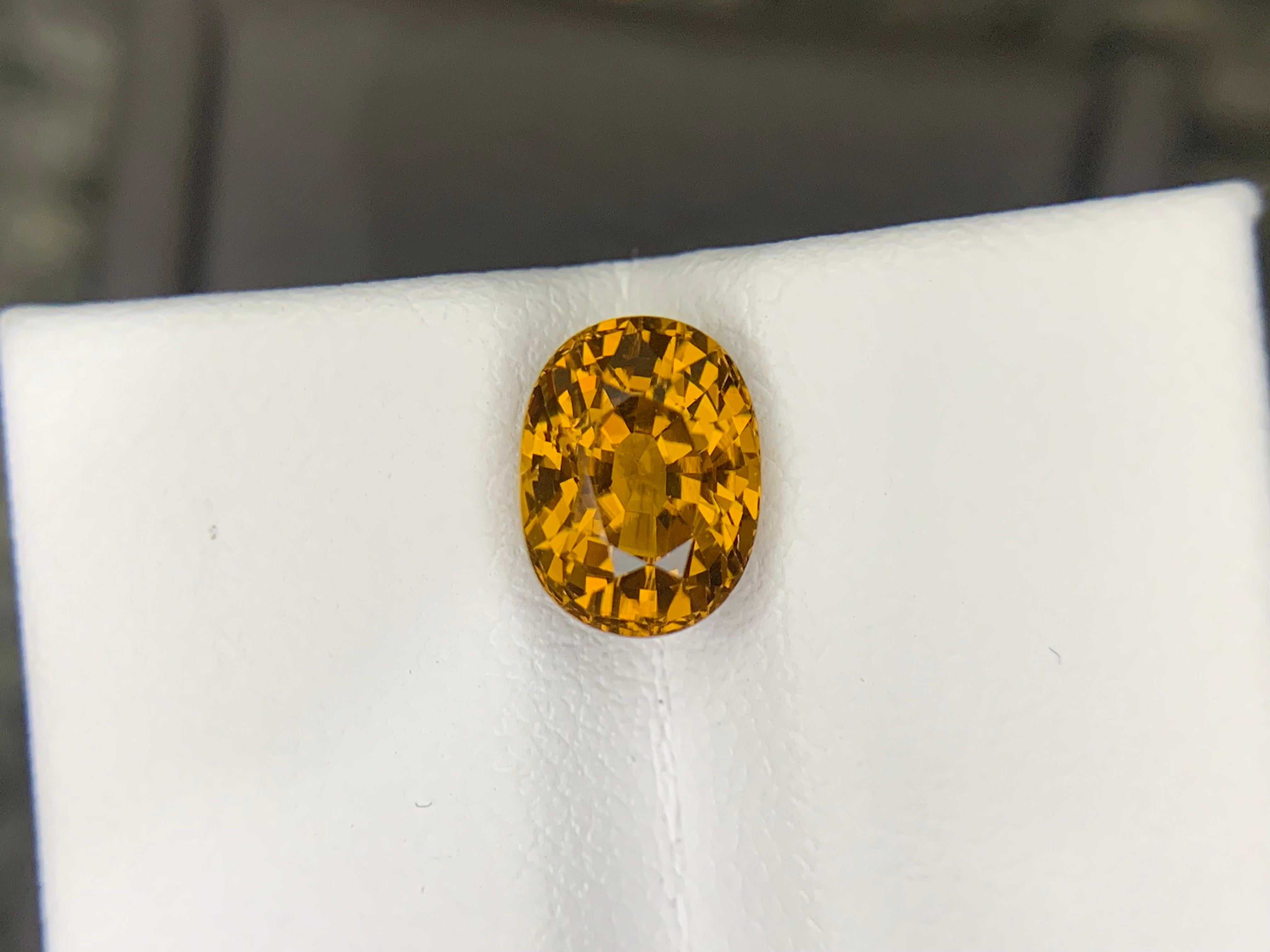 2,20 Carati di Granato del Mali sfuso, pietra naturale dal taglio ovale in vendita 5