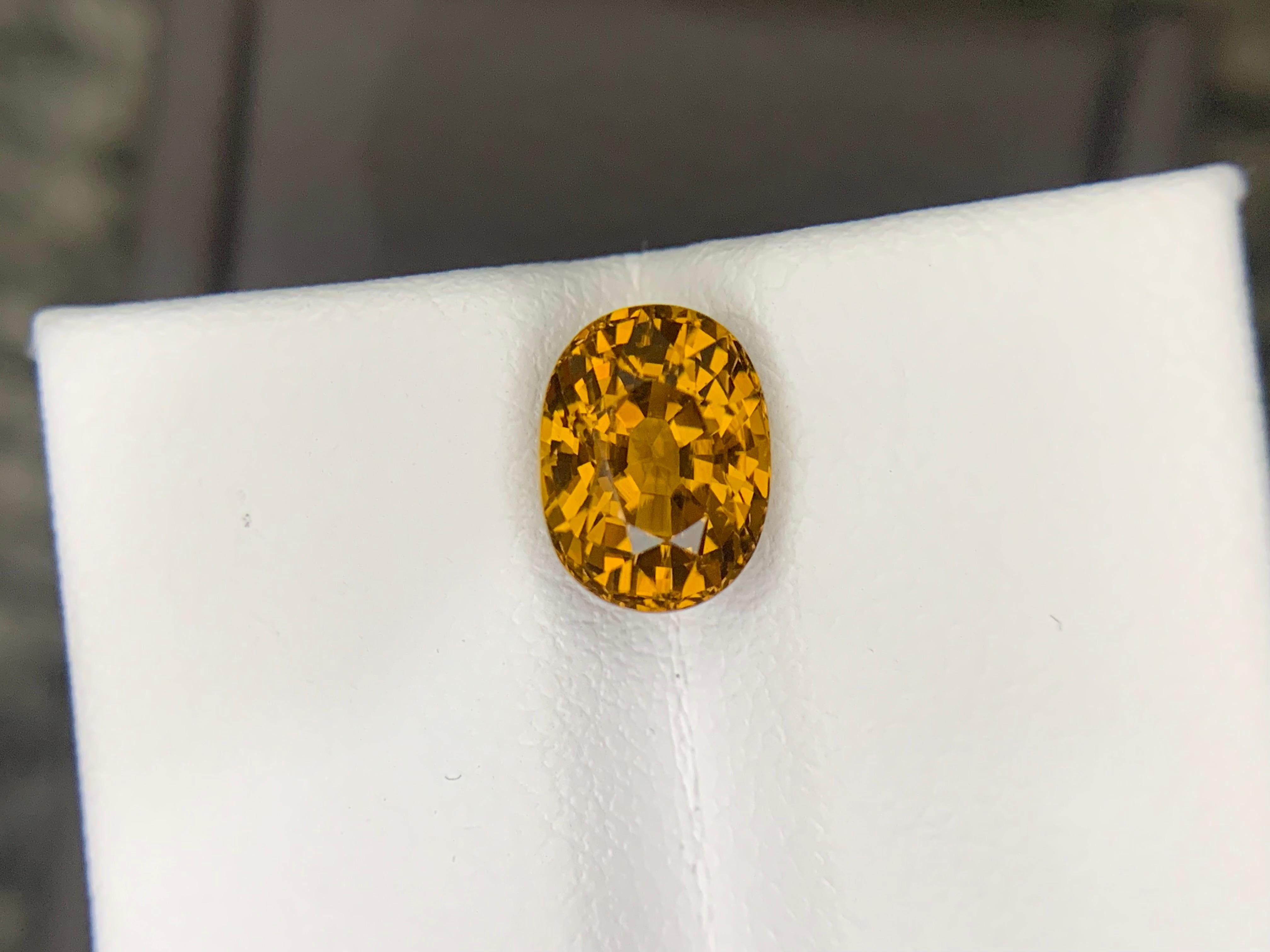 2,20 Carati di Granato del Mali sfuso, pietra naturale dal taglio ovale in vendita 6