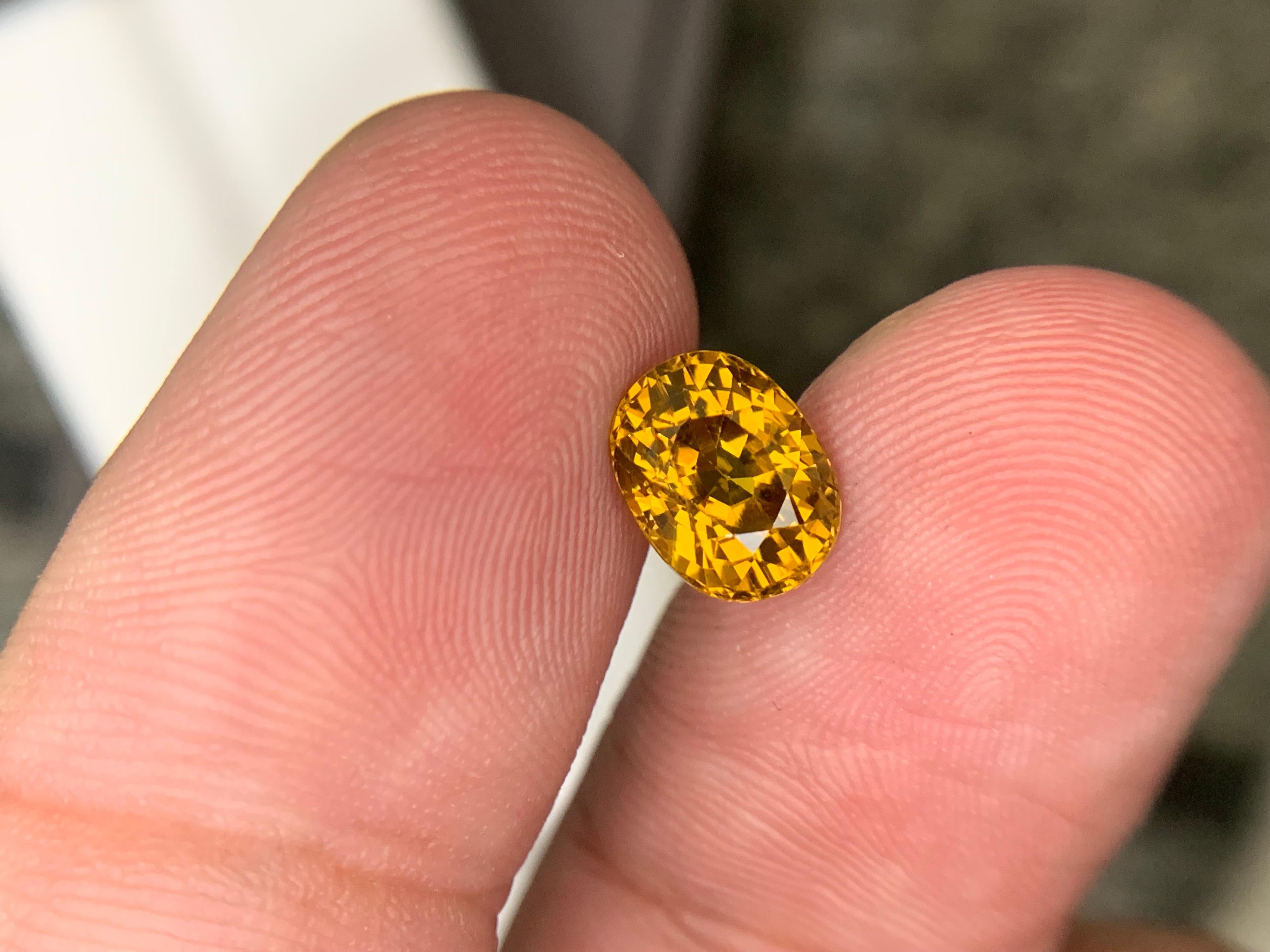 2,20 Carati di Granato del Mali sfuso, pietra naturale dal taglio ovale in vendita 7