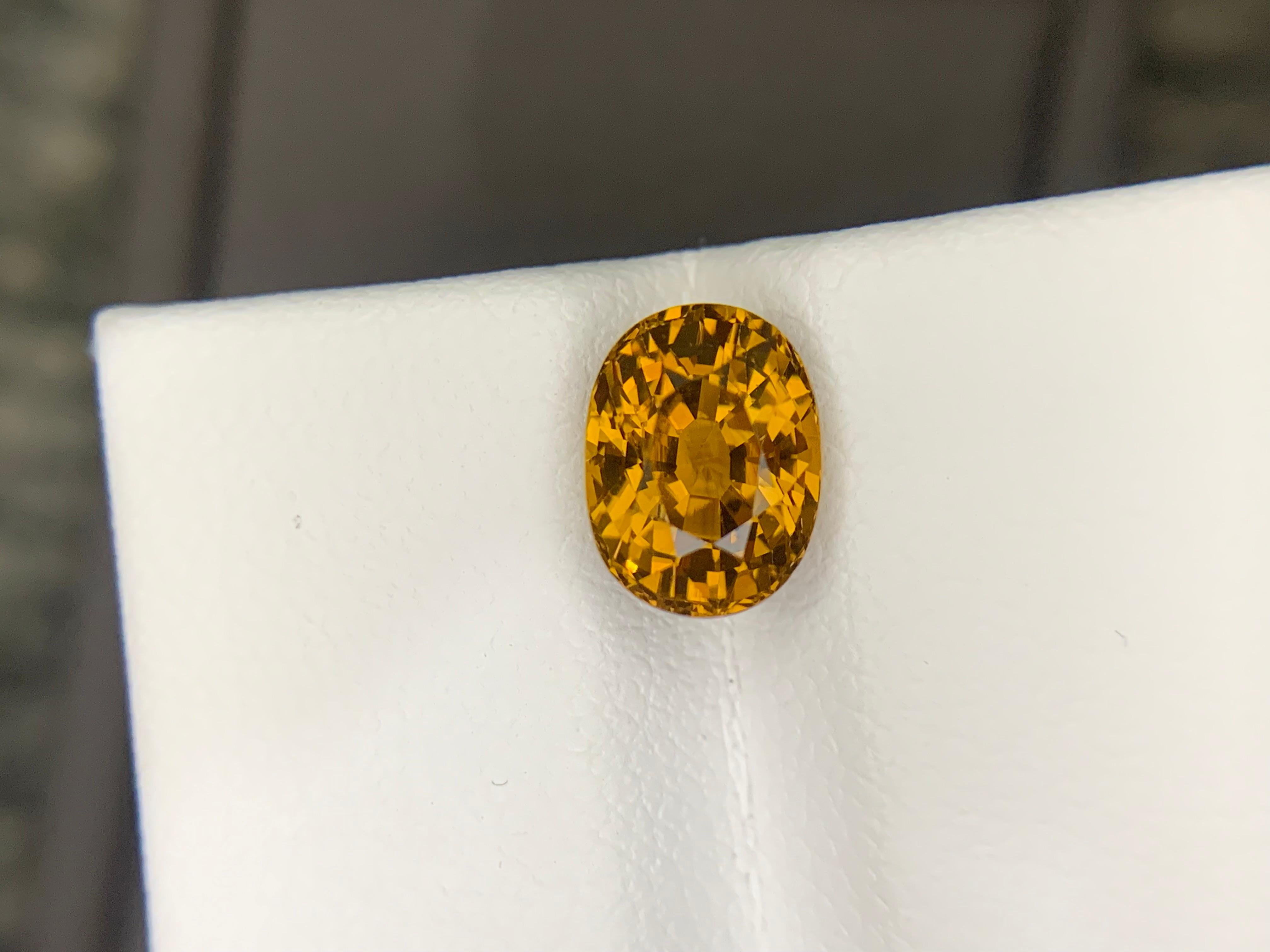 2,20 Carati di Granato del Mali sfuso, pietra naturale dal taglio ovale in vendita 8