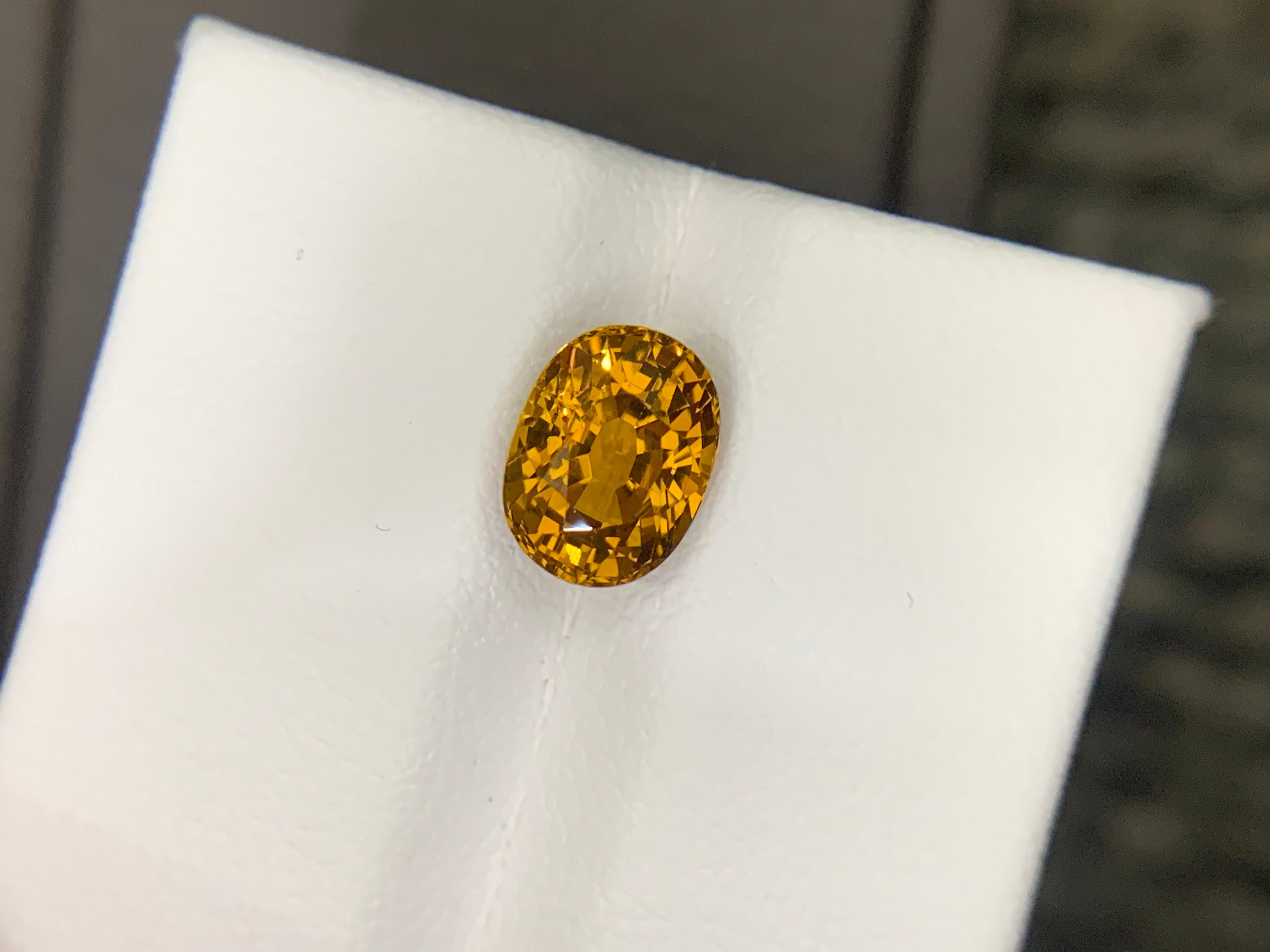 2,20 Carati di Granato del Mali sfuso, pietra naturale dal taglio ovale in vendita 9