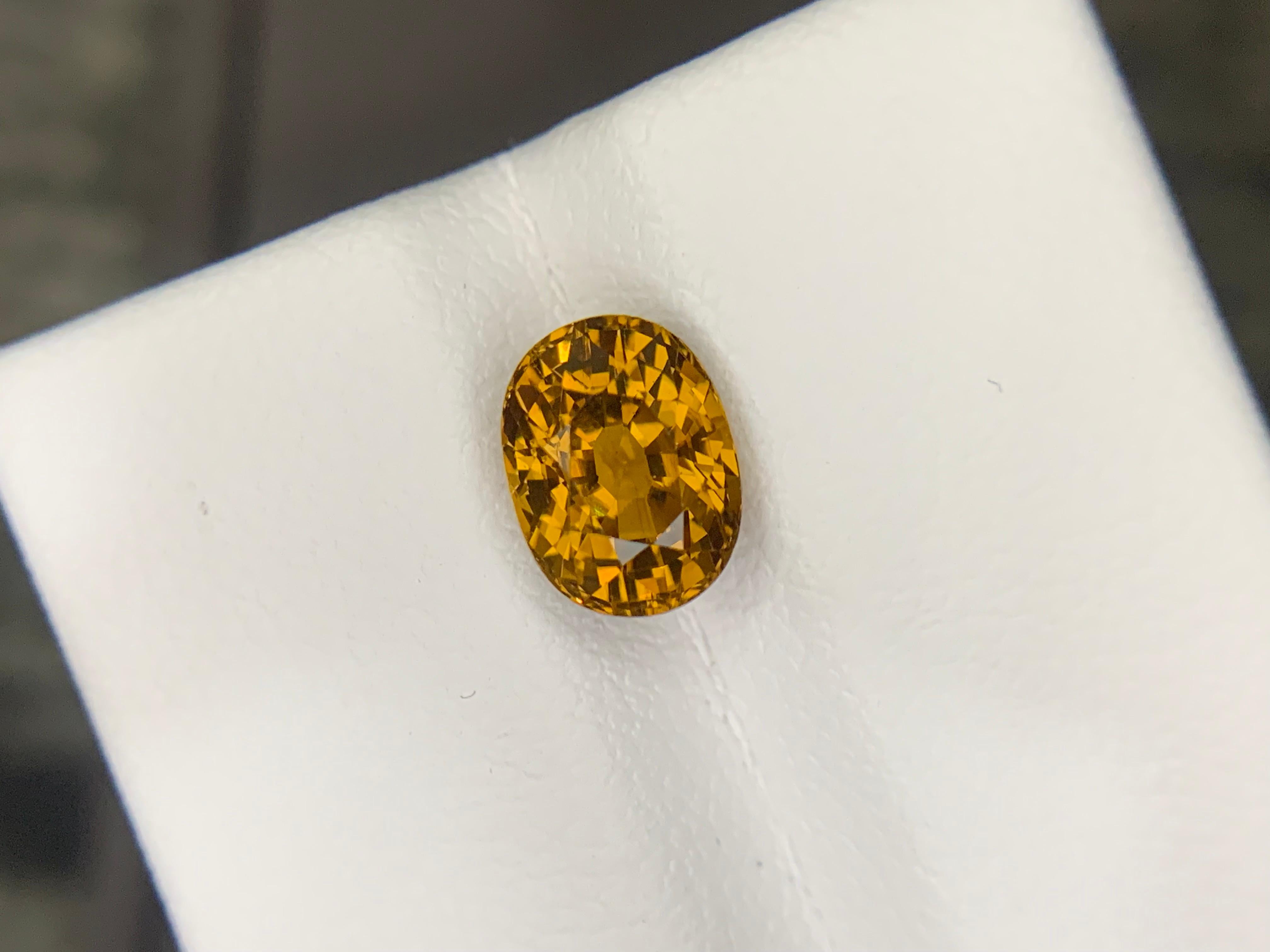 2,20 Carati di Granato del Mali sfuso, pietra naturale dal taglio ovale in vendita 10