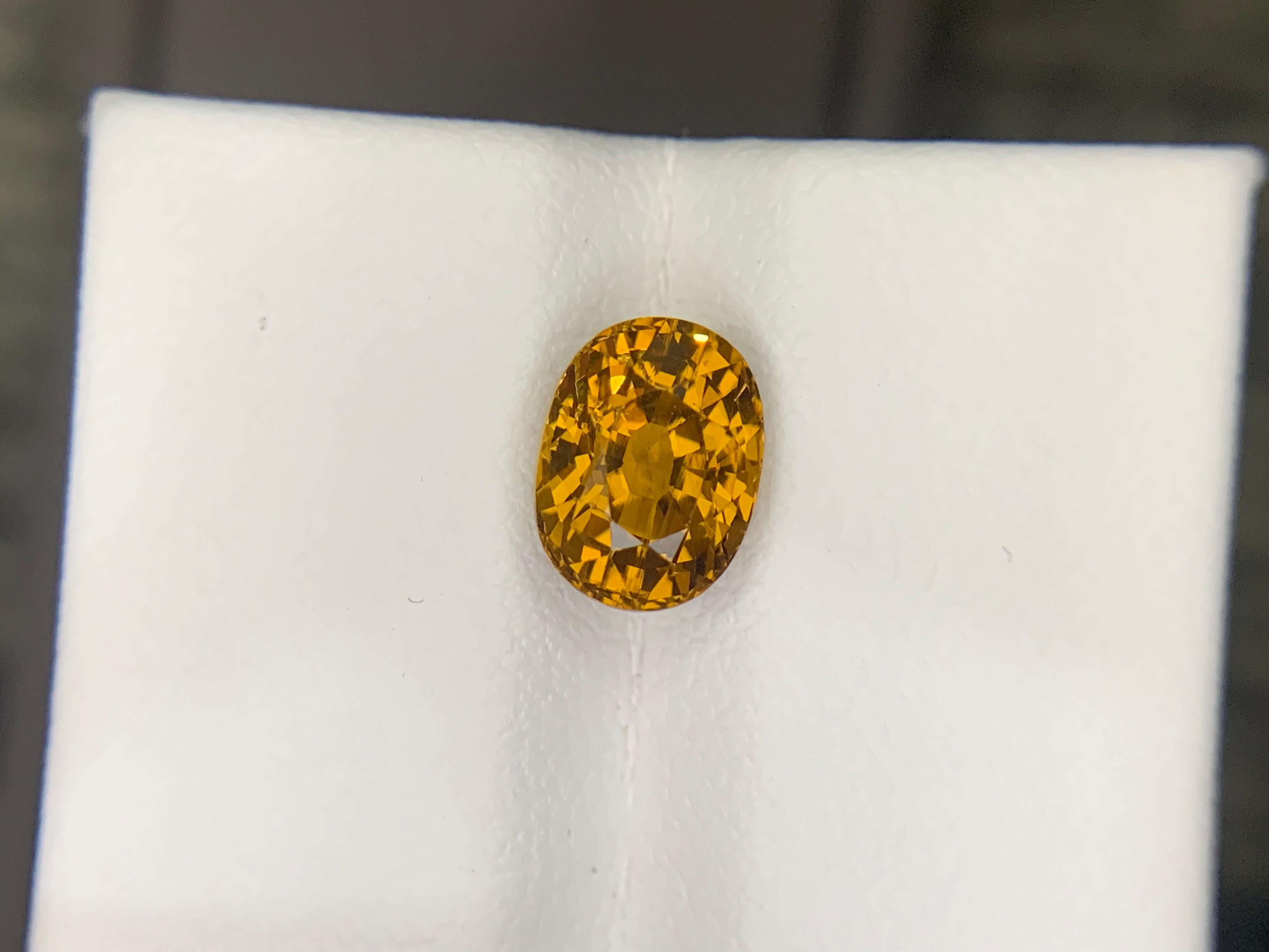 2,20 Carati di Granato del Mali sfuso, pietra naturale dal taglio ovale in vendita 11