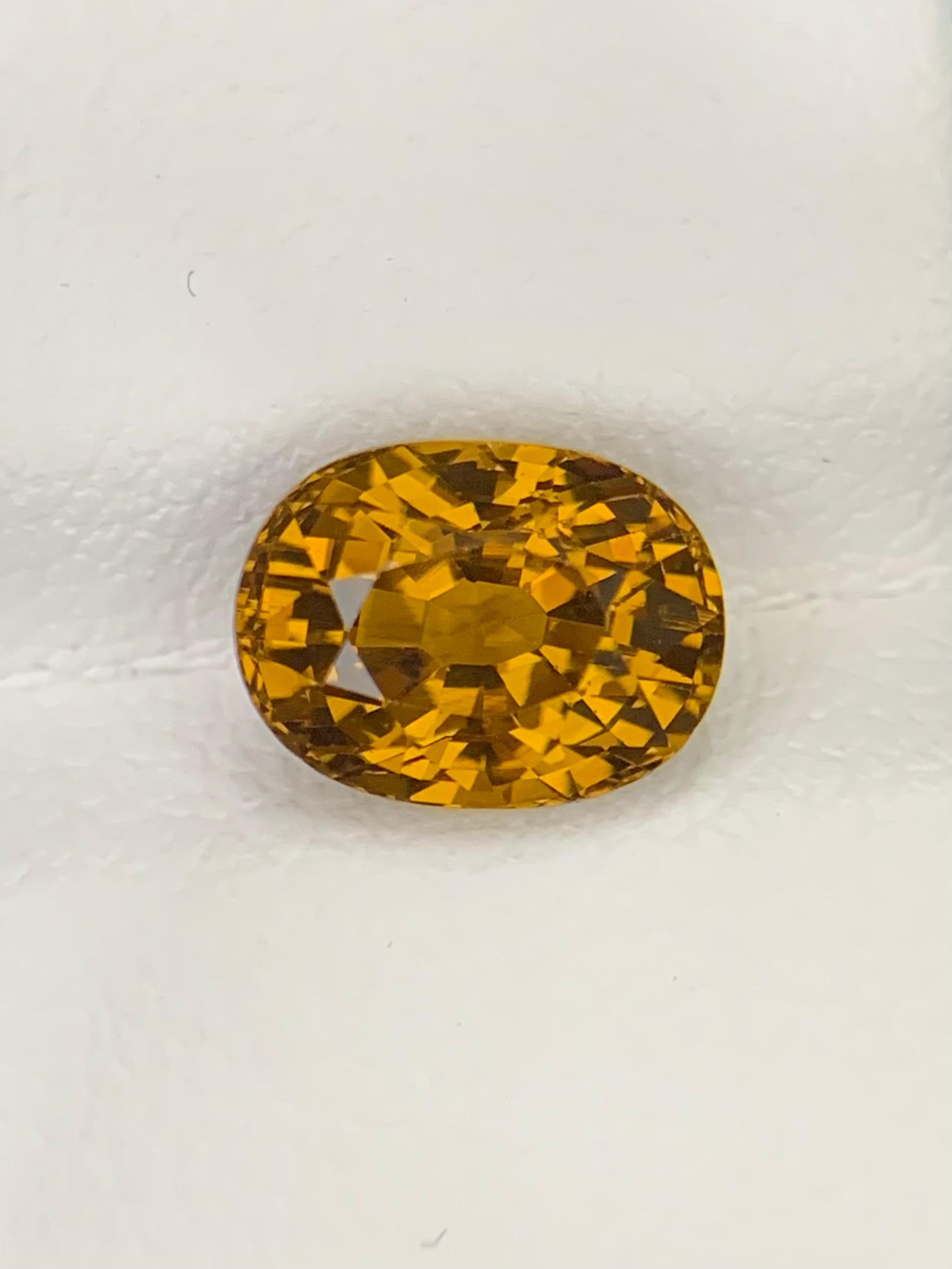 2,20 Carati di Granato del Mali sfuso, pietra naturale dal taglio ovale in vendita 13