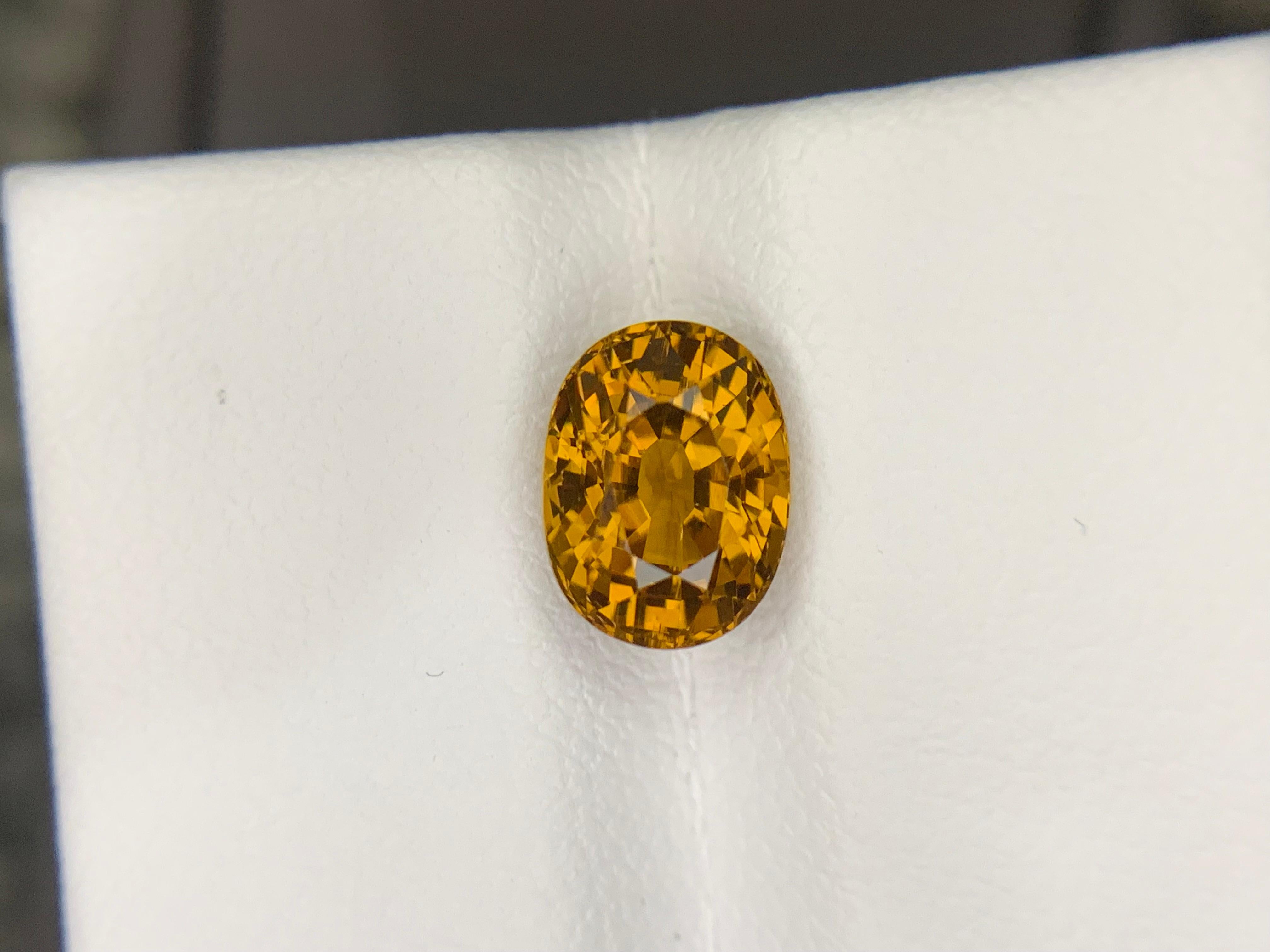 2,20 Carati di Granato del Mali sfuso, pietra naturale dal taglio ovale in vendita 3