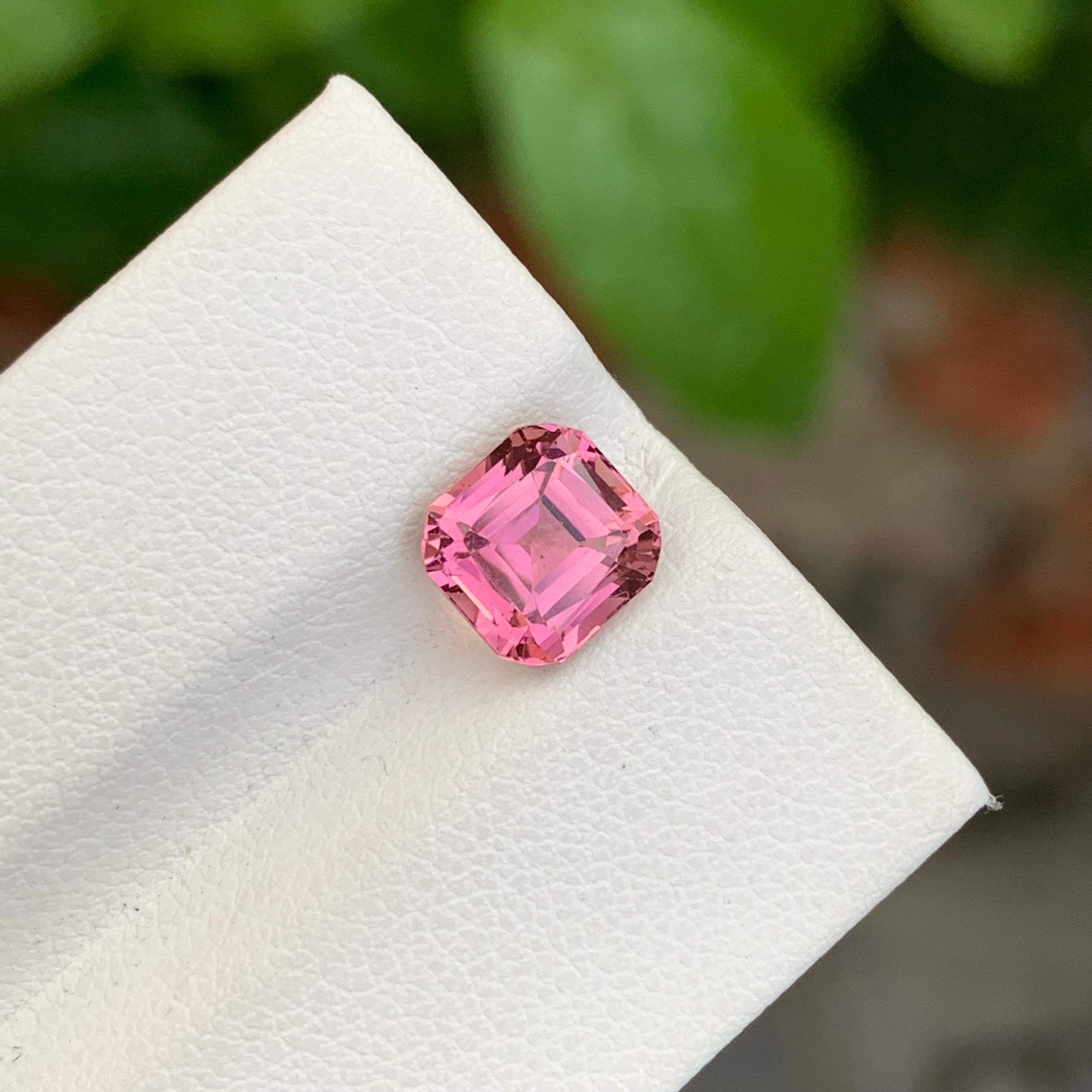 2.20 Carats Tourmaline rose en vrac taille coussin Pierre précieuse naturelle en vente 6