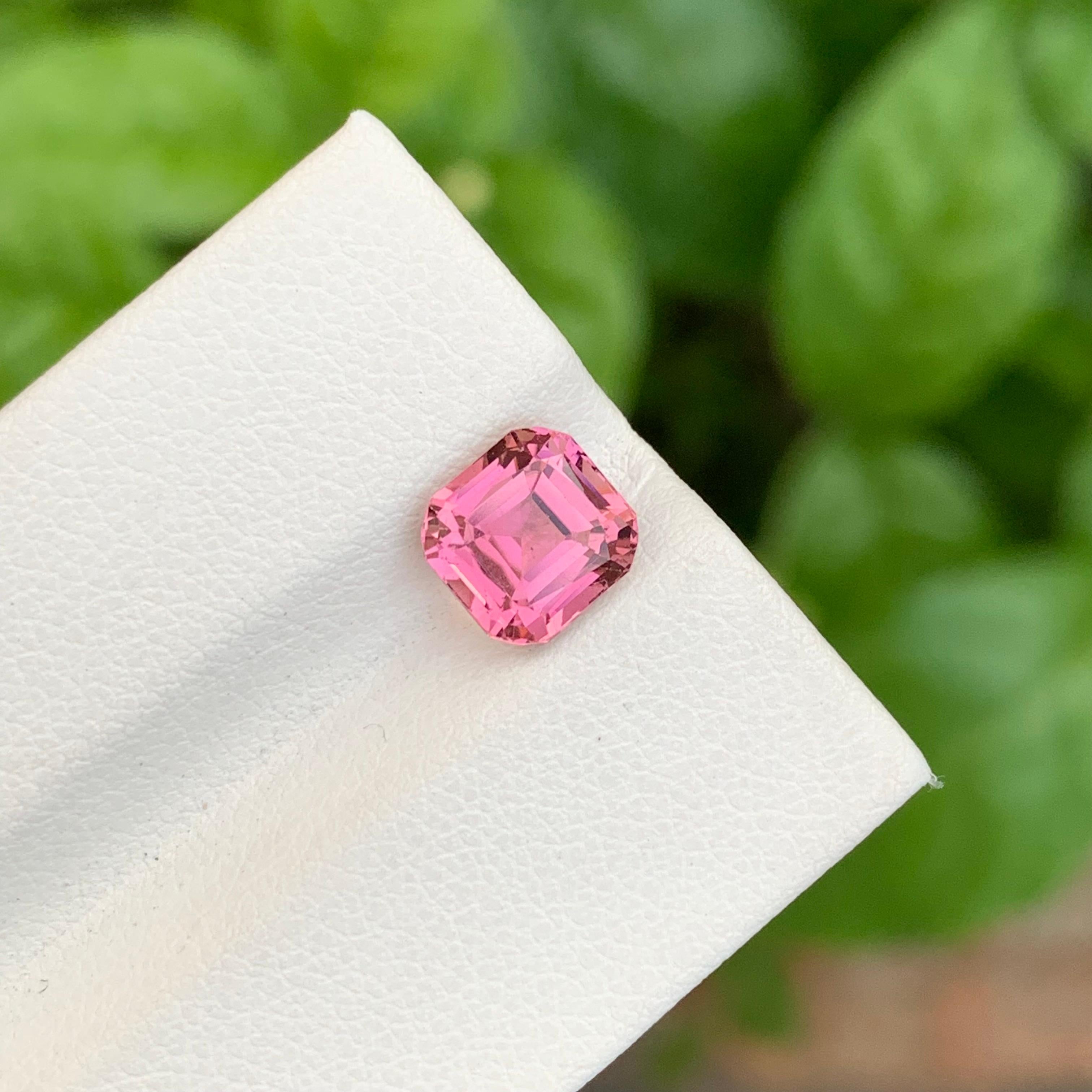 2.20 Carats Tourmaline rose en vrac taille coussin Pierre précieuse naturelle en vente 9