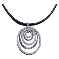 2.20 Carats Natural Diamonds 18K Gold Pendant