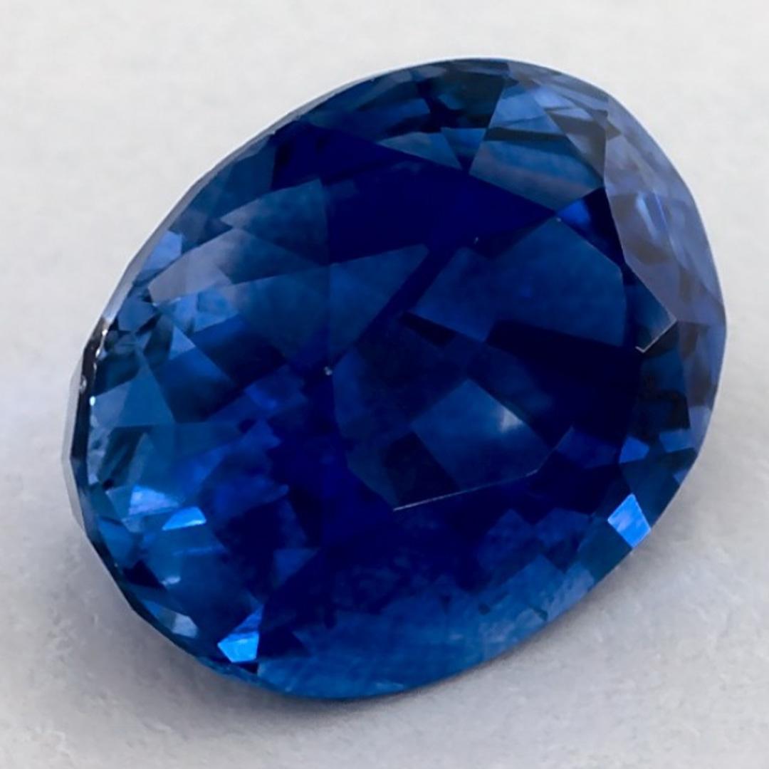 2.20 Karat Blauer Saphir Oval Loser Edelstein (Ovalschliff) im Angebot