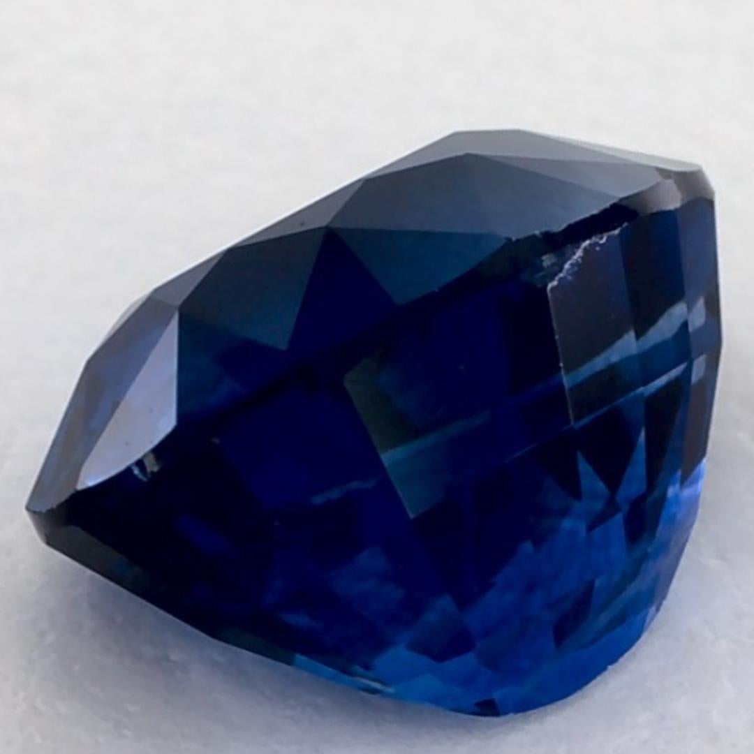 2.20 Karat Blauer Saphir Oval Loser Edelstein im Angebot 3