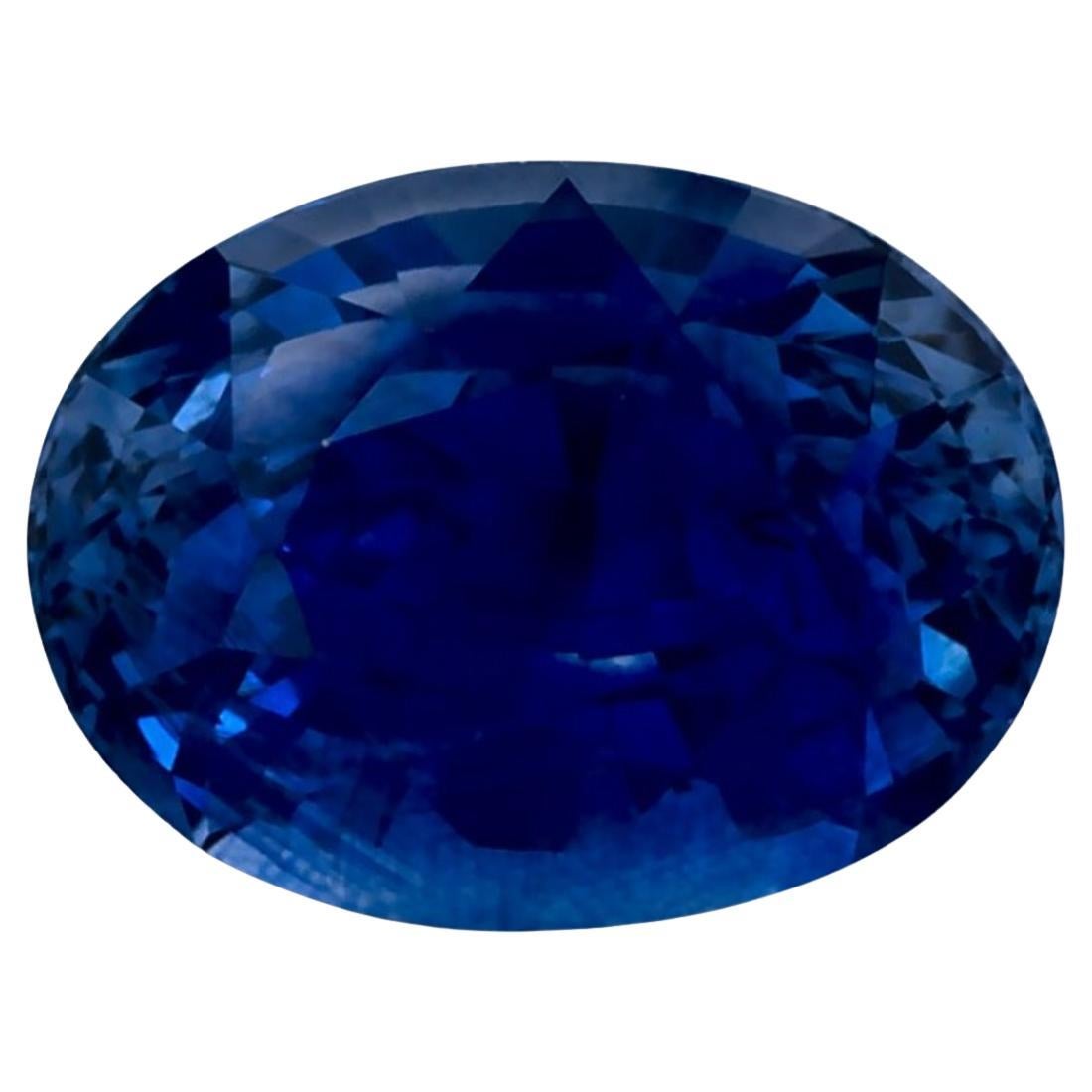 2.20 carati di zaffiro blu ovale sfuso