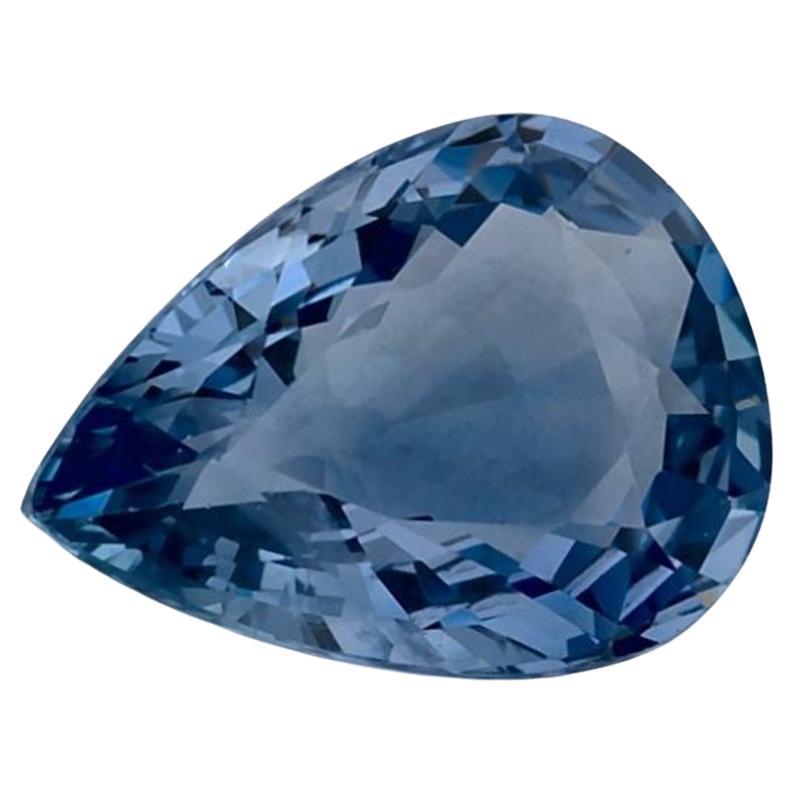2.20 carati di zaffiro blu a forma di pera sciolto