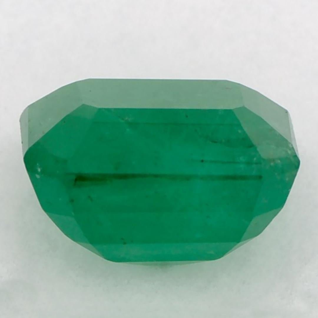 Women's or Men's 2.20 Ct Emerald Octagon Cut Loose Gemstone