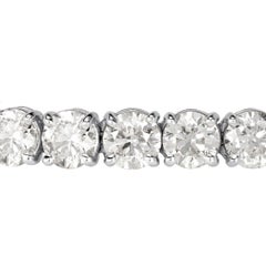 22.07ct Round Brilliant Cut Diamond Tennis Bracelet in 18k White Gold