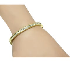 2.20ct Diamond Gold Bangle
