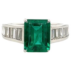 Anillo de Esmeralda y Diamantes de 2,20 ct en Platino