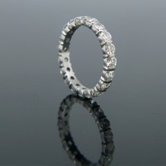 2.20ct Eternity Brilliant Cut Diamonds White Gold Ring