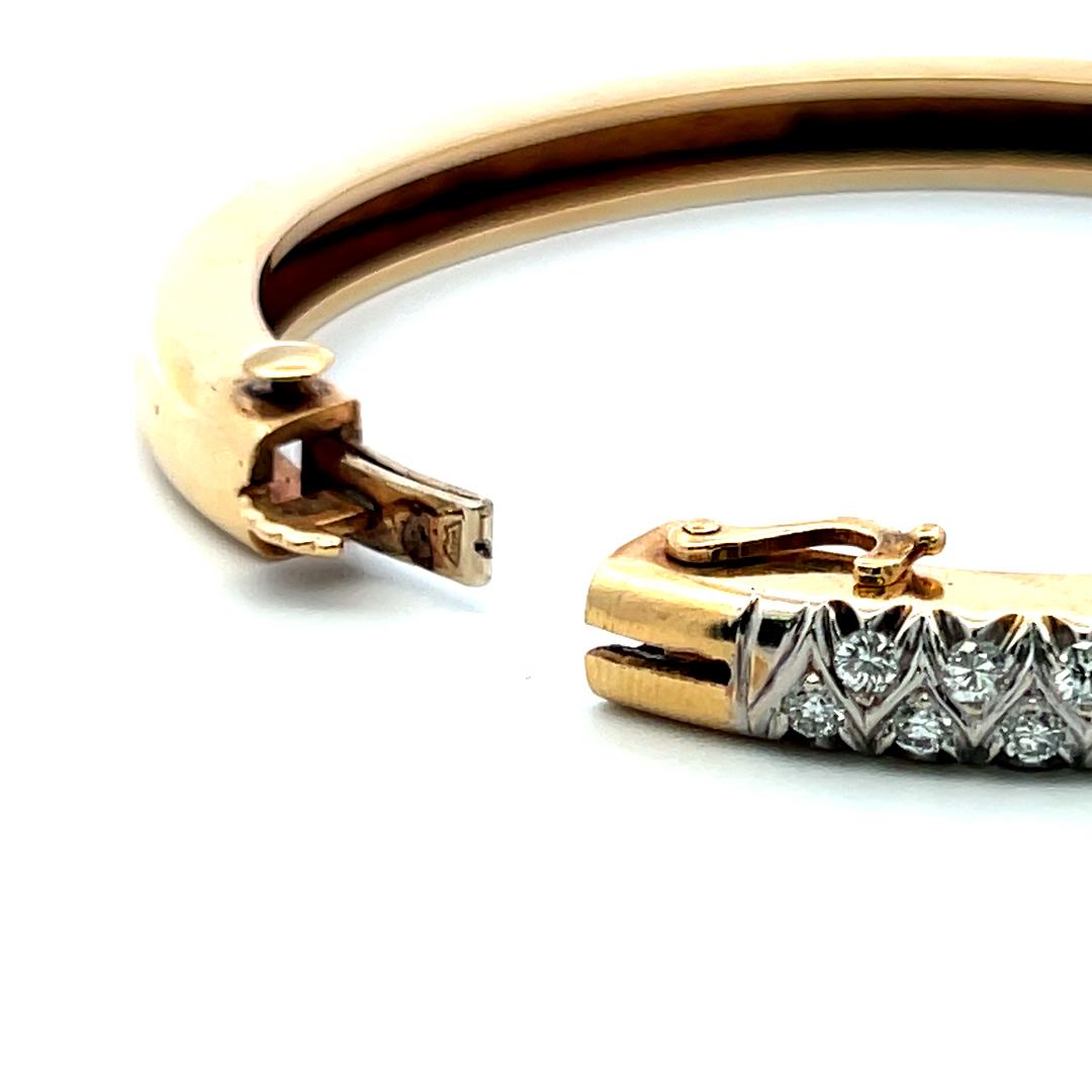 2.20ct G VS Bracelet en or jaune 18K avec diamant en taille circulaire Estate en vente 5