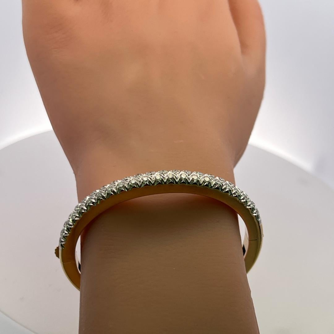 2.20ct G VS Bracelet en or jaune 18K avec diamant en taille circulaire Estate en vente 7