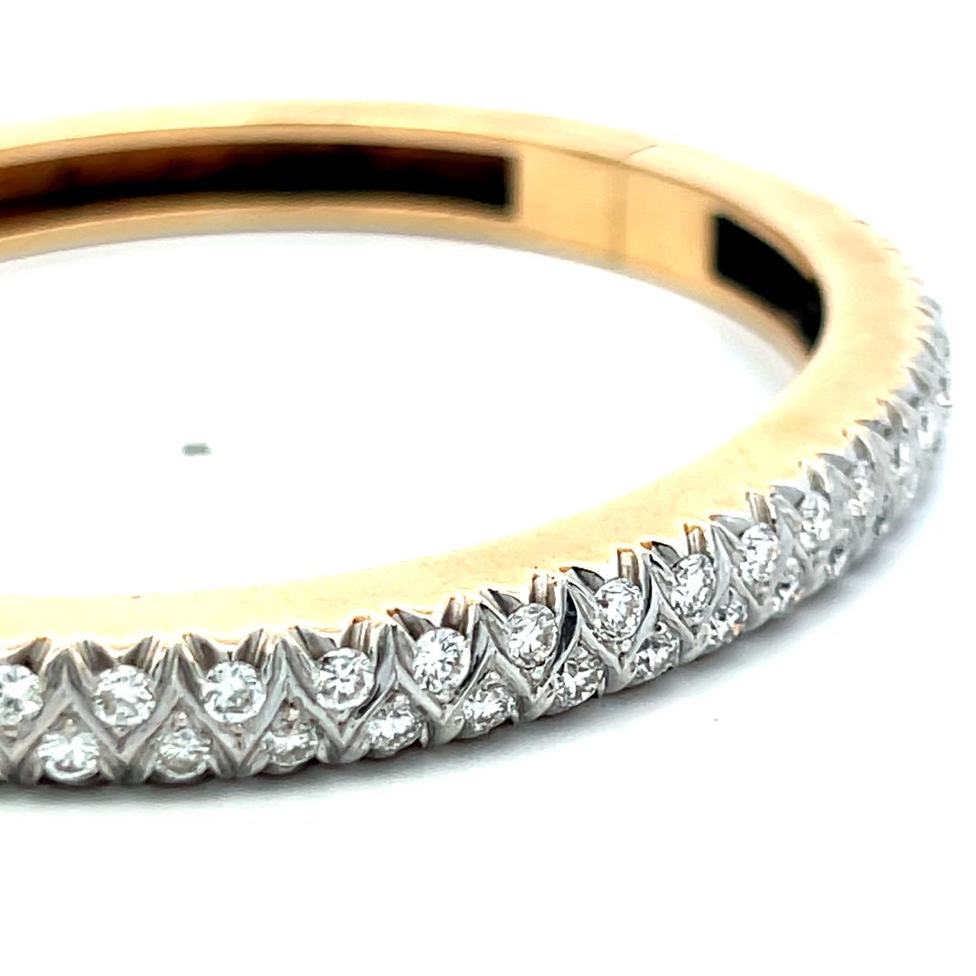 2.20ct G VS Bracelet en or jaune 18K avec diamant en taille circulaire Estate en vente 3