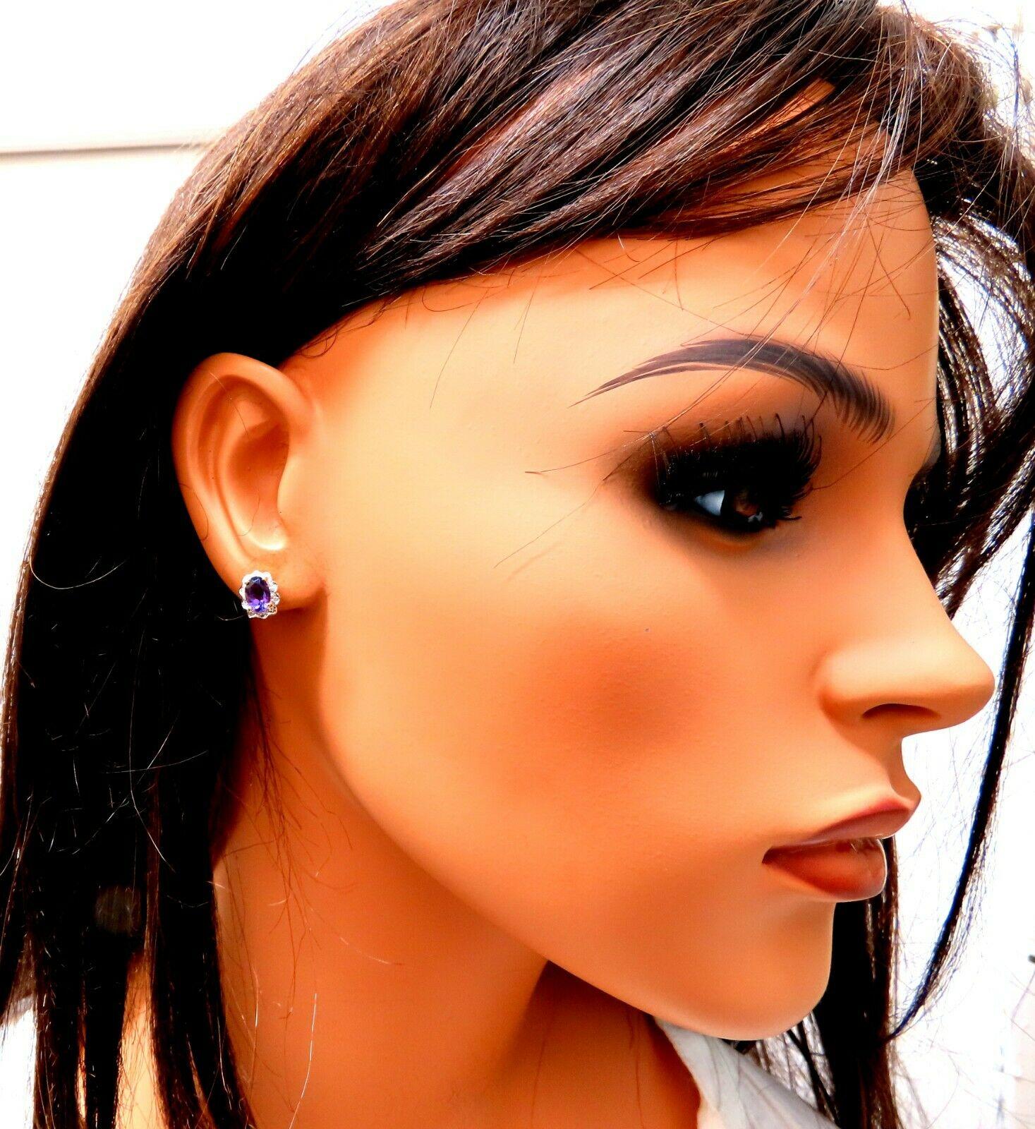 clip on earrings purple