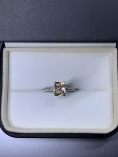 2.20ct Pink sapphire diamond’s engagement ring in platinum.