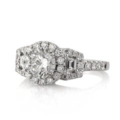 2.20ct Round Brilliant Cut Diamond Engagement Ring