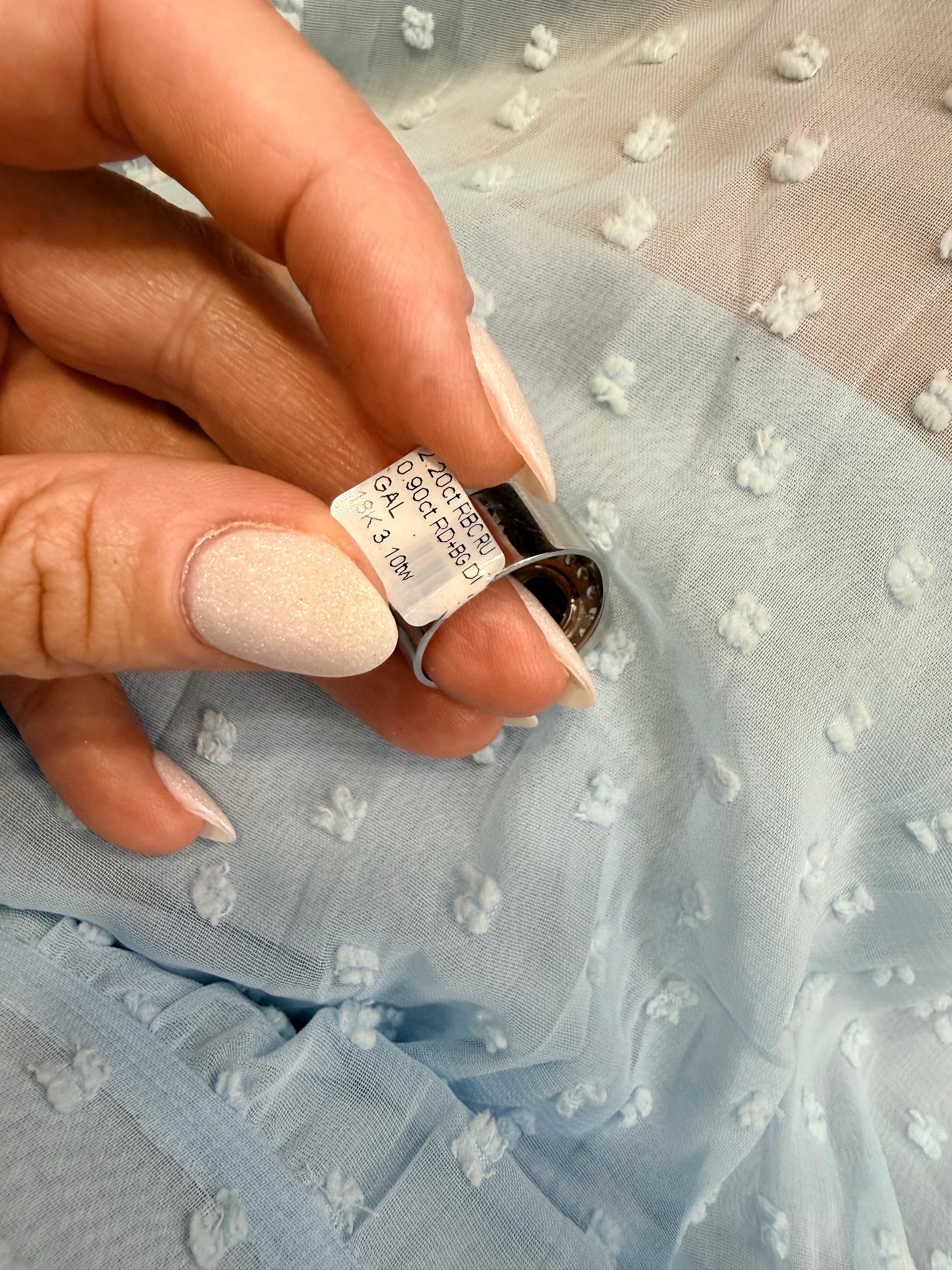 Anello con diamante e rubino da 2,20 carati Anello cocktail unisex in oro 18Kt in vendita 6