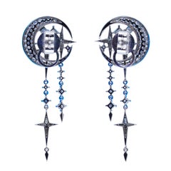 2.21 carat Diamond Earrings, 18K White Gold, Austy Lee